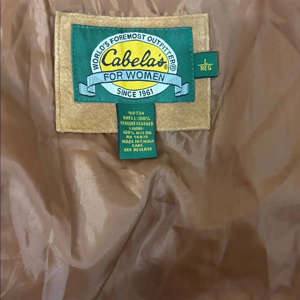Cabela's Women's Brown Suede Jacket size L - Picture 9 of 10